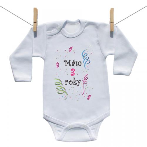 Boodyy Body s dlhým rukávom Mám 3 roky - Dievča 92 (18-24 mesiacov) 109-13818