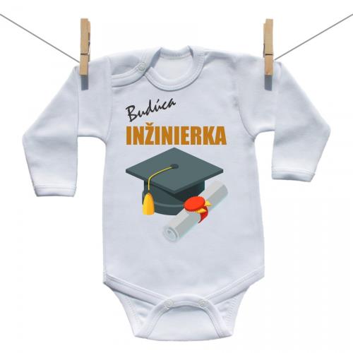 Boodyy Body s dlhým rukávom Budúca inžinierka 86 (12-18 mesiacov)