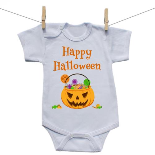 Boodyy Body s krátkym rukávom Happy Halloween 56 (0-2 mesiace)