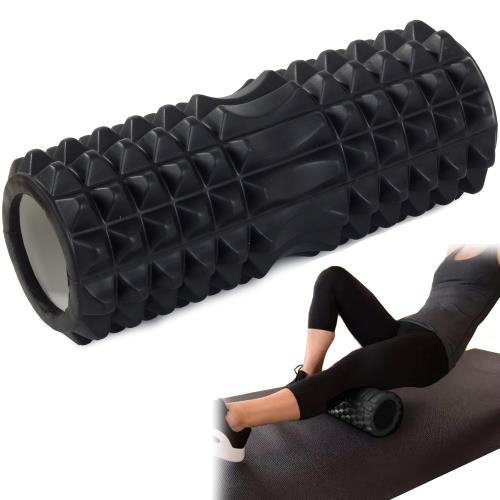 Masážny valec na chrbát, CrossFit, jogu a fitness, so štruktúrovaným povrchom