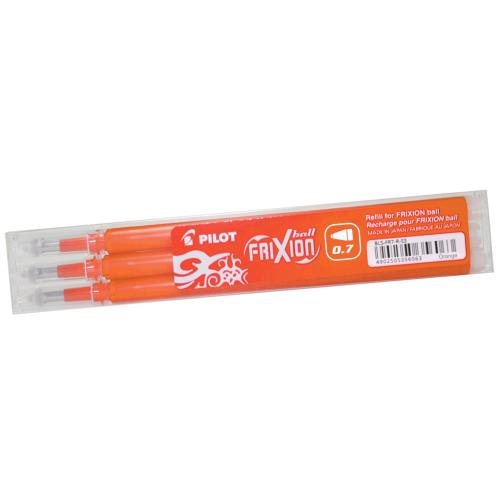 Pilot Náhradná náplň do rollera Frixion Point 0,7mm oranžová 3ks-Pilot
