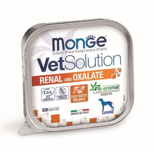 MONGE VetSolution Dog Renal and Oxalate 150g paštéta pre psov na podporu funkcie obličiek v prípade chronického zlyhania obličiek