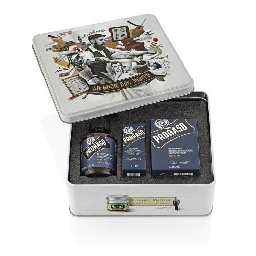 Proraso Sada na bradu beard kit Azur Lime
