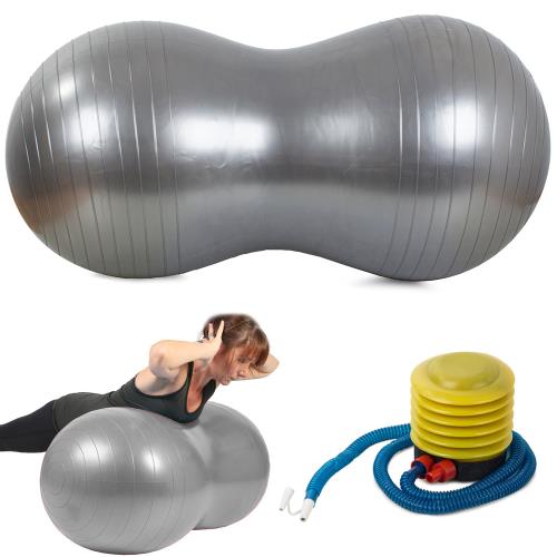 Arašidová gymnastická lopta 90 cm – rehabilitačná a fitness lopta + pumpa