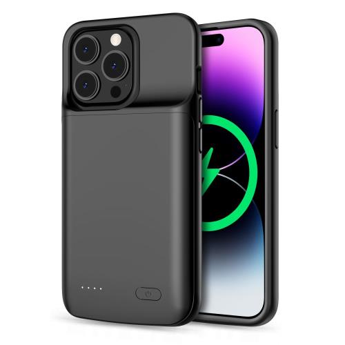 Tech-Protect Powercase kryt s batériou na iPhone 14 / 14 Pro 4800mAh, čierny