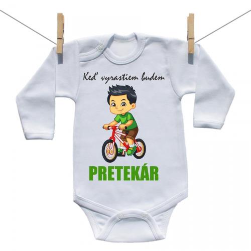 Boodyy Body s dlhým rukávom Keď vyrastiem budem pretekár 98 (2-3 roky) 2280-44595