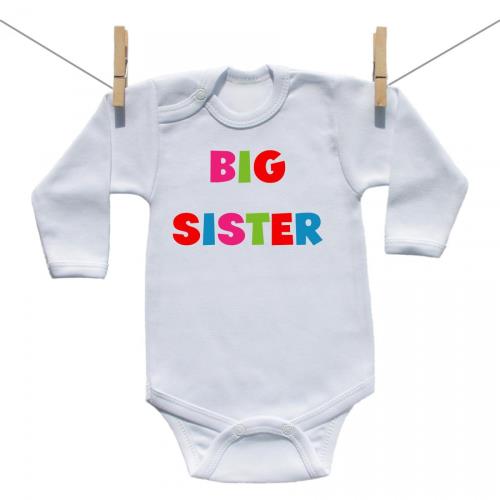 Boodyy Body s dlhým rukávom Big sister 68 (3-6 mesiacov)