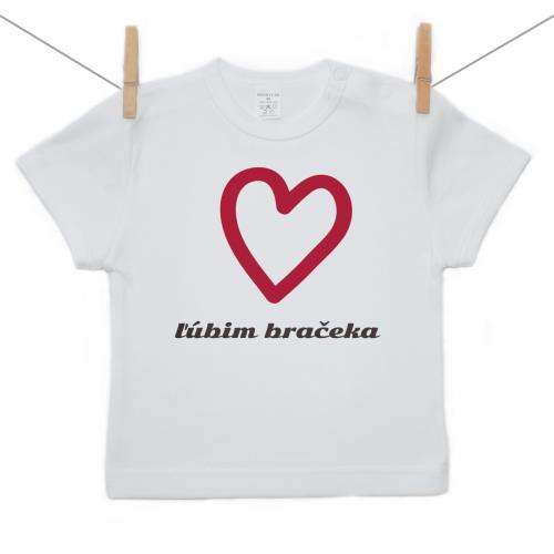 Boodyy Tričko s krátkym rukávom Ľúbim bračeka 74 (6-9 mesiacov) 247-19006