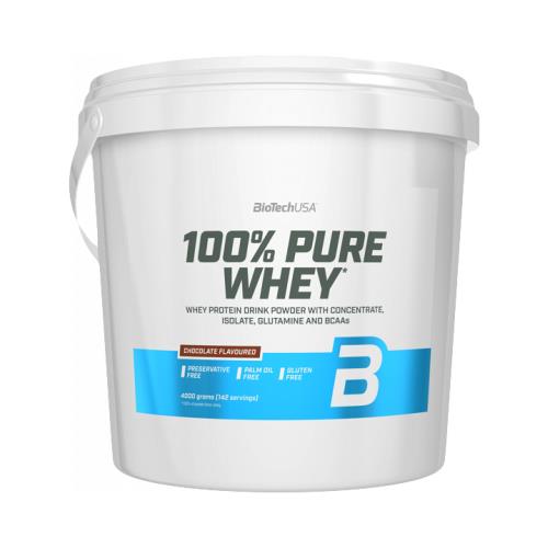 BioTech USA 100% Pure Whey 4000 g jahoda