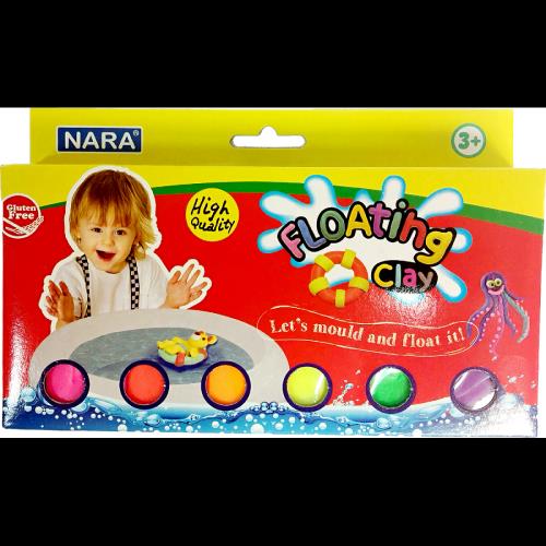 MOVEO Modelovacia hmota plávajúca-neónová 6 ks 300g-MOVEO