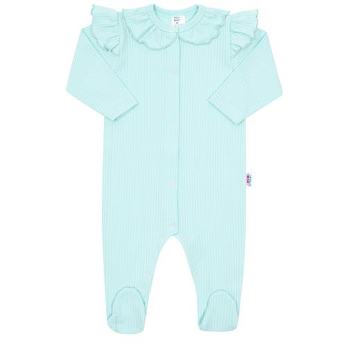 Dojčenský bavlnený overal New Baby Stripes ľadovo modrá 74 (6-9m), 20C48219