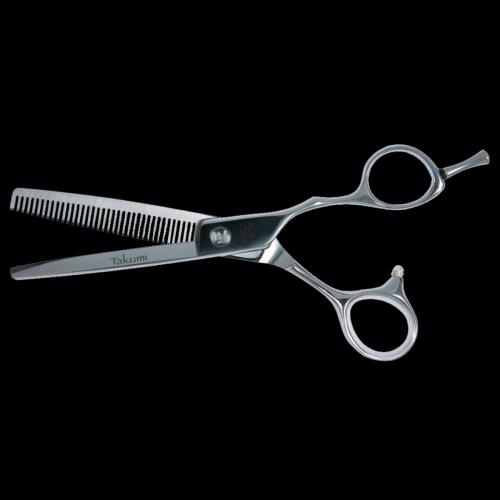 Profesionálne kadernícke Riediace nožnice Takumi 4 star serie Knipschaar SHIRO 60T36
