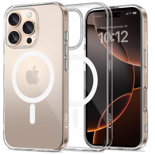 Tech-Protect FlexAir MagSafe kryt na iPhone 16 Pro, priesvitný