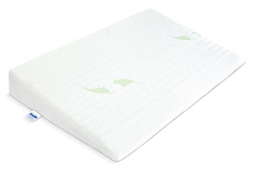 Dojčenský vankúš - klin Sensillo biely Luxe s aloe vera 60x38 cm , 20C28124