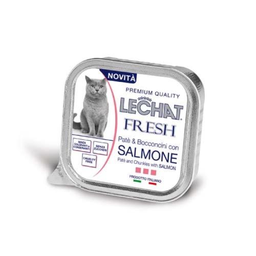 MONGE LECHAT FRESH Pate a kúsky losos 100g pre dospelé mačky