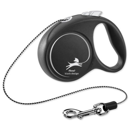 flexi Black Design XS lanko 3m čierna do 8kg
