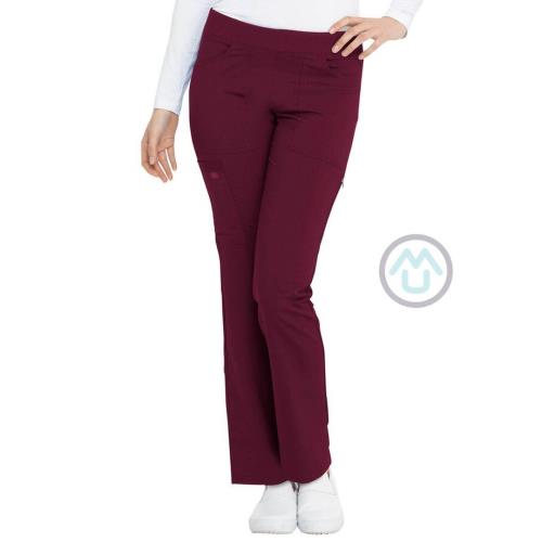 Dámske nohavice Dickies Balance na gumu - vínová 3XL