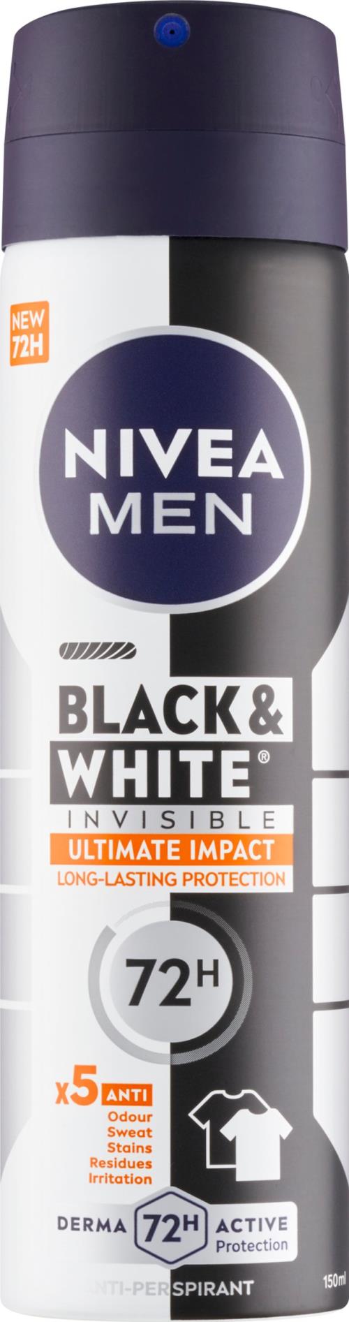 NIVEA Men Sprej AP B&W Invisible Ultimate Impact