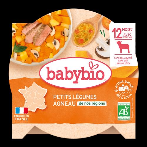 BABYBIO Menu dusená zelenina s jahňacím mäsom (230 g)