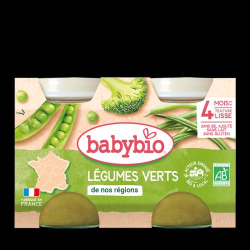 BABYBIO Príkrm zelená zelenina (2x 130 g)