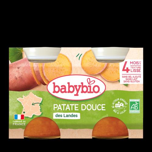 BABYBIO Príkrm sladké zemiaky (2x 130 g)