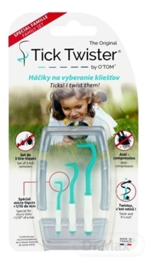 Háčiky na vyberanie kliešťov 3 ks Tick Twister