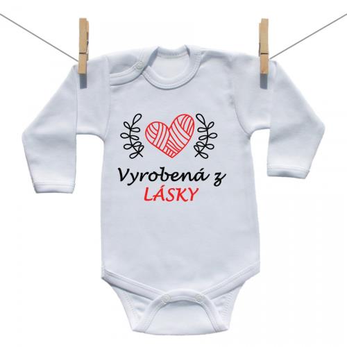 Boodyy Body s dlhým rukávom Vyrobená z lásky 62 (2-4 mesiace) 727-24873