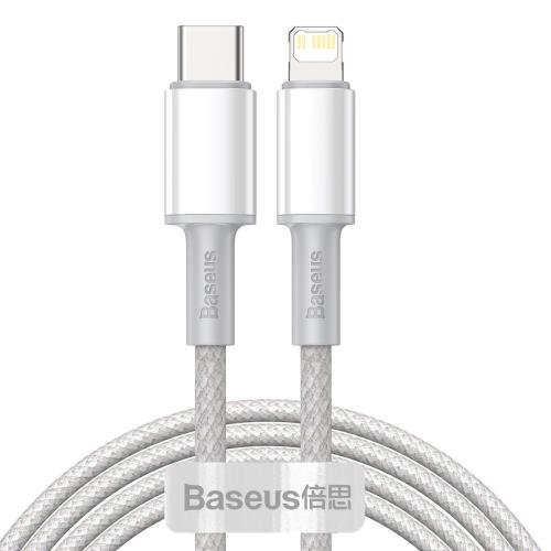 Baseus Data kábel USB-C / Lightning PD 20W 2m, biely