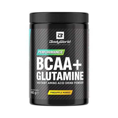 BodyWorld BCAA + Glutamine 480 g ananás-mango