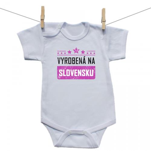 Boodyy Body s krátkym rukávom Vyrobená na Slovensku 68 (3-6 mesiacov)