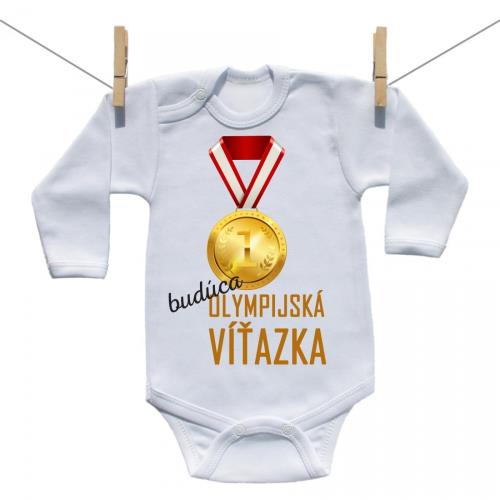 Boodyy Body s dlhým rukávom Budúca olympijská víťazka 92 (18-24 mesiacov)