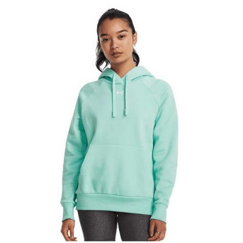 Under Armour Rival W Dámska fleecová mikina s kapucňou, tyrkysová, veľ. M 102514-m