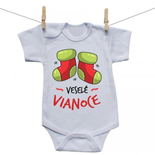 Boodyy Body s krátkym rukávom Veselé Vianoce 92 (18-24 mesiacov) 2736-47739