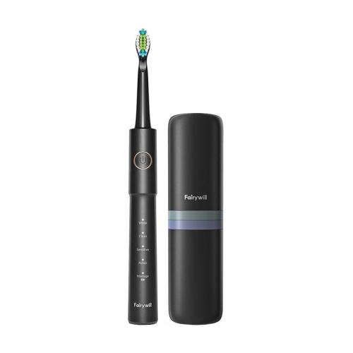 FairyWill FW-E11 sonická zubná kefka s puzdrom, čierna
