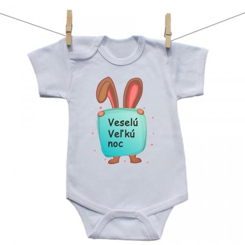 Boodyy Body s krátkym rukávom Veselú Veľkú noc 2 92 (18-24 mesiacov)
