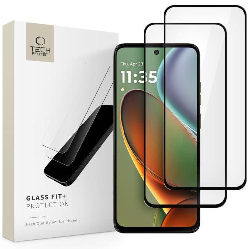 Tech-Protect Glass Fit 2x ochranné sklo na Motorola Moto G15 / G15 Power / G05 / E15, čierne