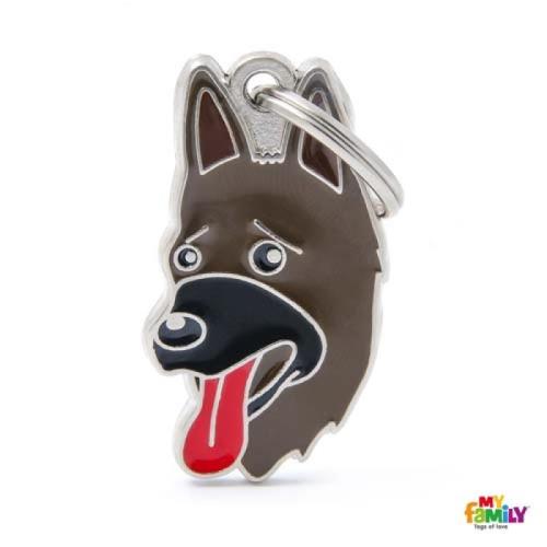 MF GERMAN SHEPERD gravírovateľný prívesok 4,2x2,5 cm