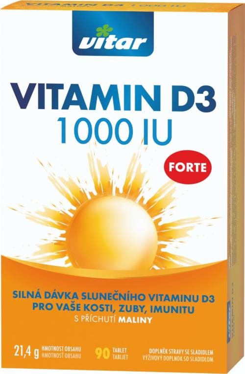Revital Vitamín D3 FORTE 1 000 IU