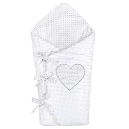 Luxusná šnurovacia Zavinovačka z Minky New Baby biela 75x75 cm , 20C37300