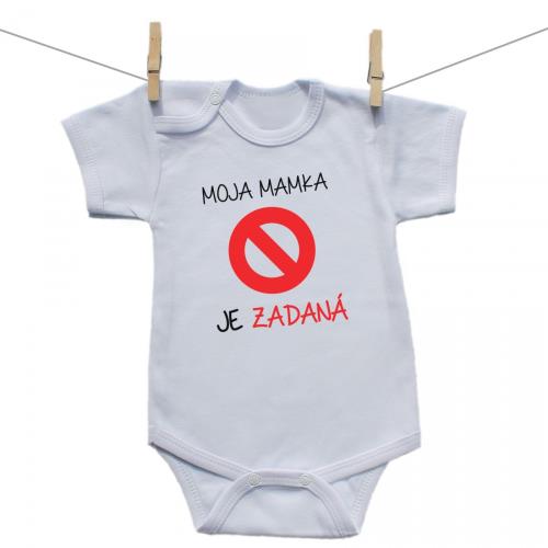 Boodyy Body s krátkym rukávom Moja mamka je zadaná 80 (9-12 mesiacov)