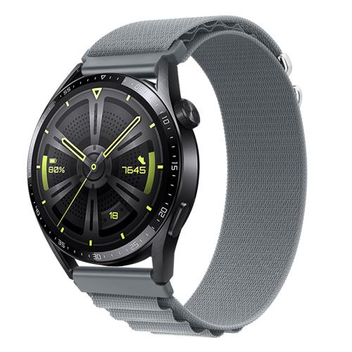 BStrap Nylon Loop remienok na Samsung Galaxy Watch 3 45mm, gray