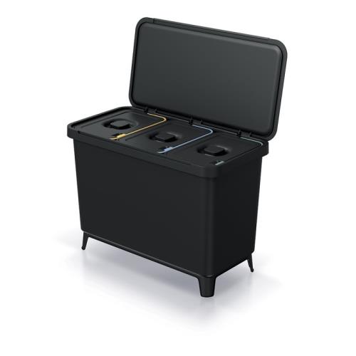 Odpadkový kôš Prosperplast SYSTEMA 3x10l čierny
