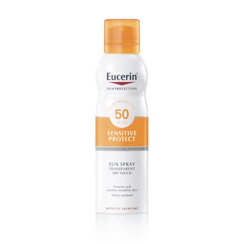 Eucerin SUN transparentný sprej na opaľovanie SPF 50+