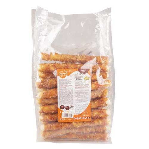 DUVO+ Meat! kožená tyčinka obtočená kuracím mäsom L 25cm 2,5kg