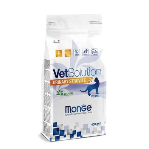 MONGE VetSolution Cat Urinary Struvite 400g diétne suché krmivo pre mačky na rozpúšťanie struvitových kameňov