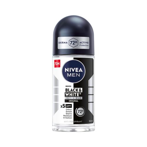 NIVEA Guličkový antiperspirant pre mužov Black&White Original