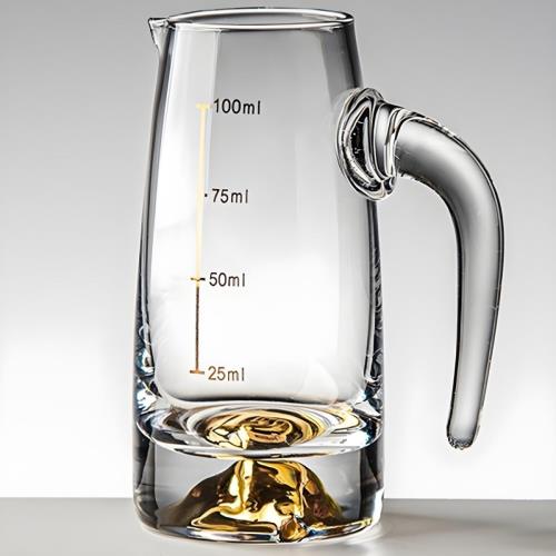 Krištáľový džbánik s odmerkou - Zlatá/100ml H35425