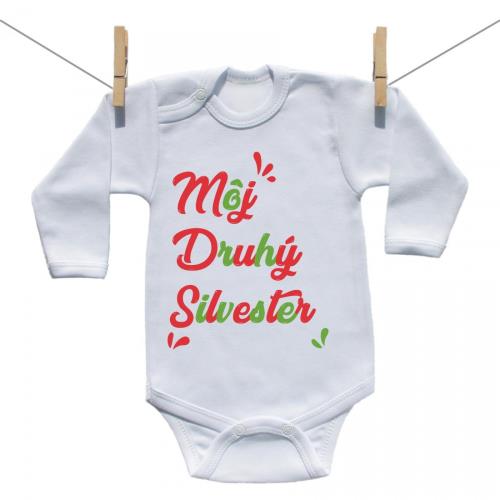 Boodyy Body s dlhým rukávom Môj druhý Silvester 62 (2-4 mesiace)