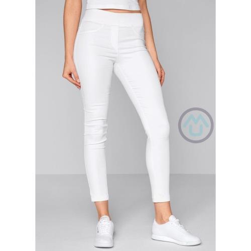 Dámske biele nohavice SLIM STRETCH 5XL