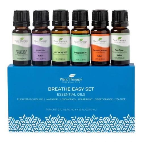 Plant Therapy Breathe Easy set esenciálnych olejov pre ľahké dýchanie 6x10ml